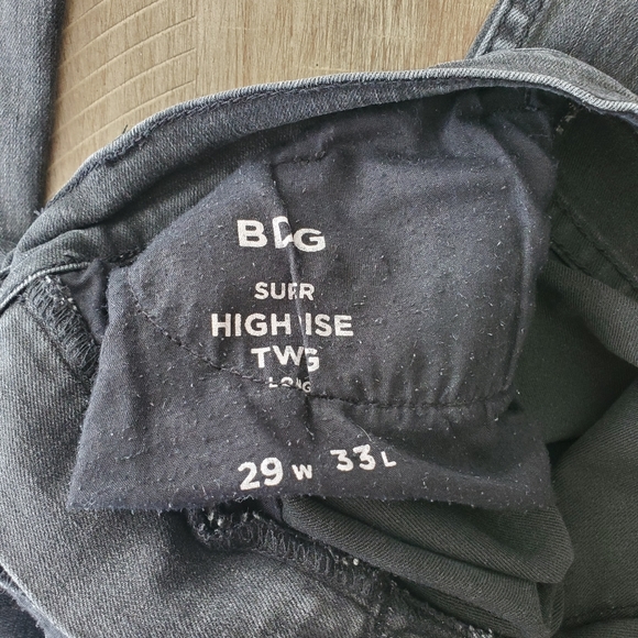 Womens Black Super High Rise Skinny Jeans - Picture 3 of 4